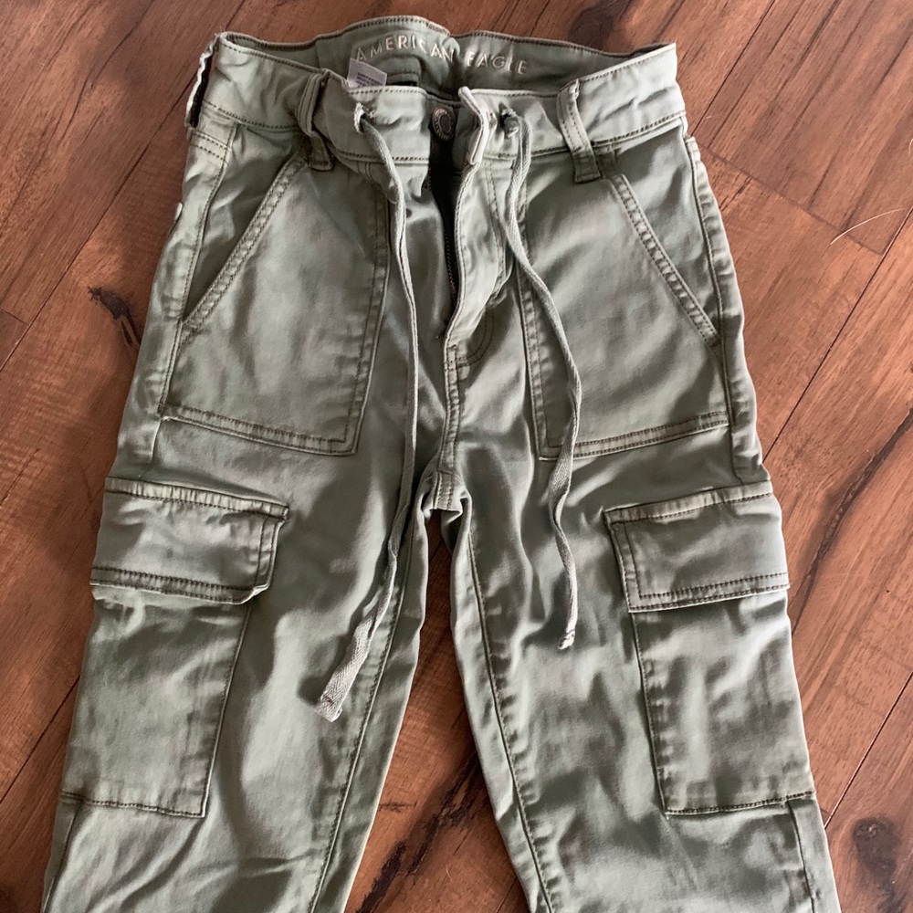 Olive green/ army jeans